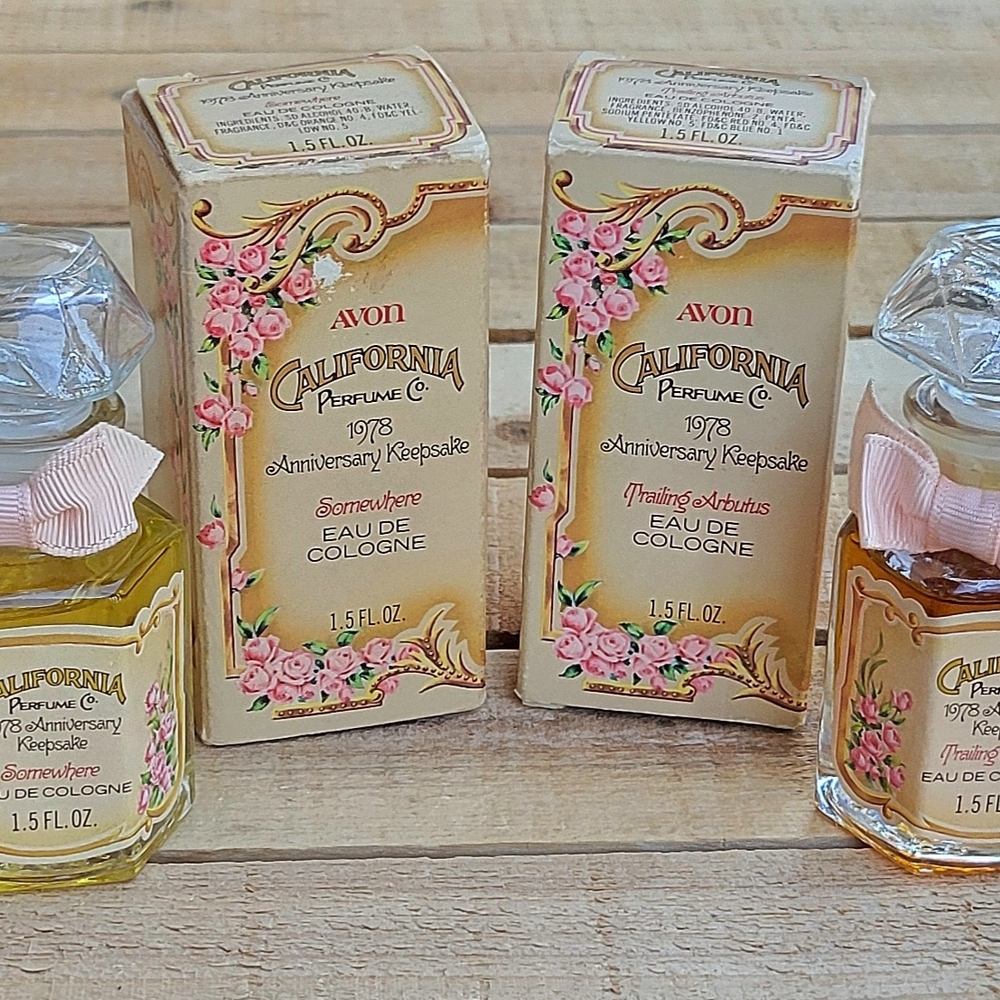 Avon California Perfume Co. 1978 Anniversary: Trailing Arbustus & Somewhere - Picture 10 of 16